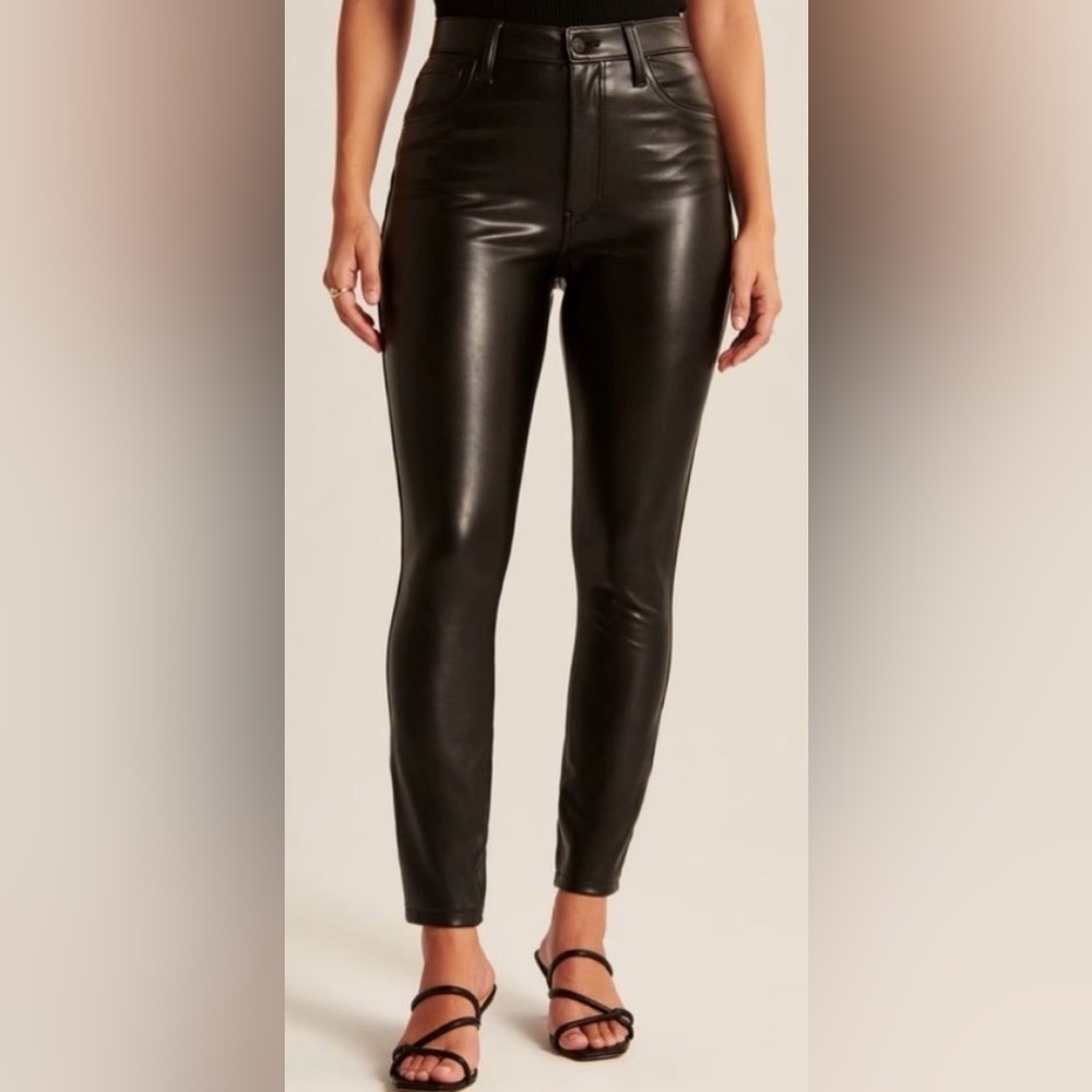 Abercrombie & Fitch Vegan Leather pants. Curve love. Excellent condition!